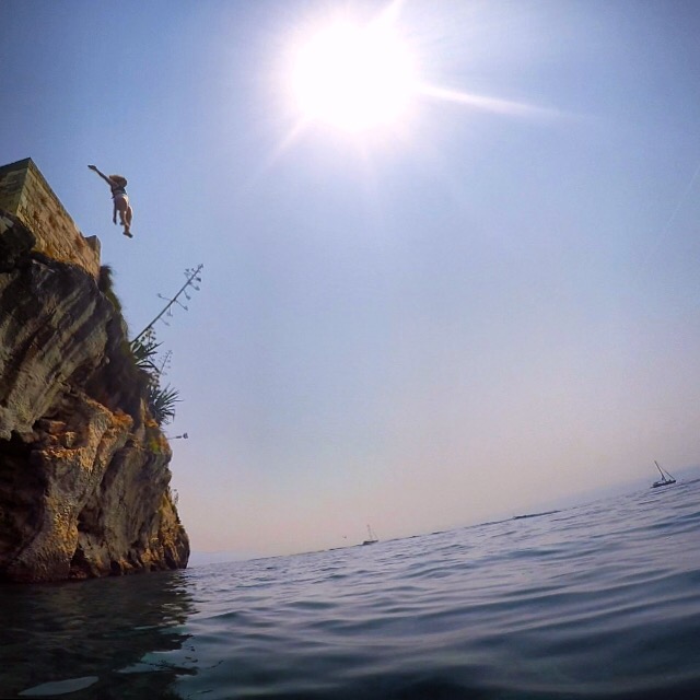 cliff jumping, croatia